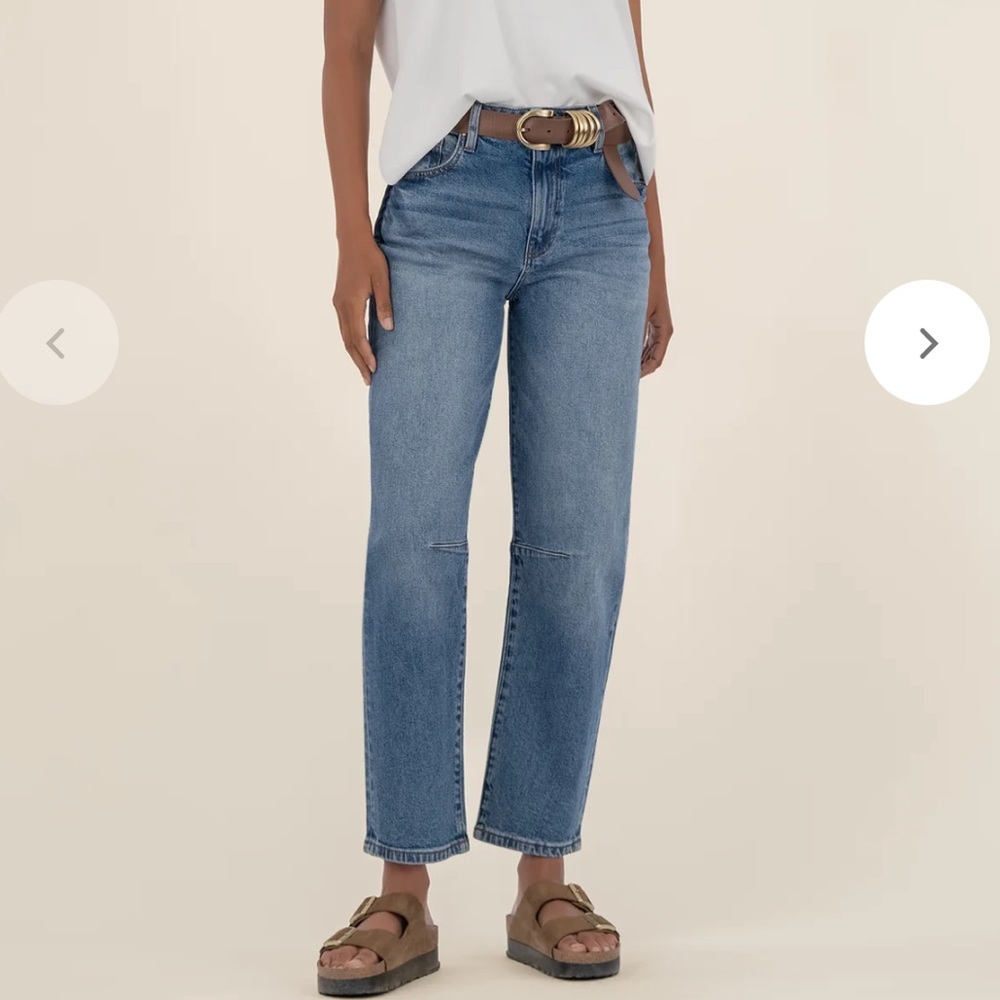 Kut from the Kloth high rise Ashley slouchy barrel